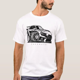 JDM Lancer Evolution X Evo Toon Art Car Enthusiast T-Shirt