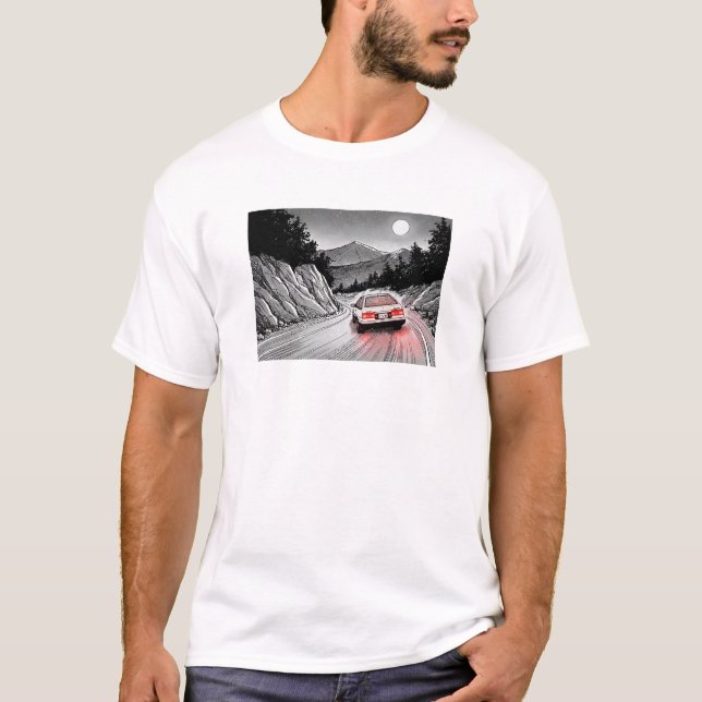 JDM Panda Manga-Stil Bergdrift T-Shirt (Vorderseite)