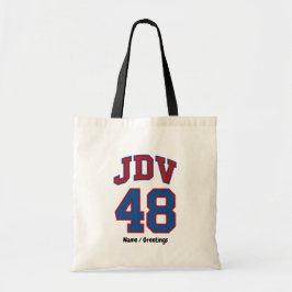 JDV 48 Retro Varsity Style Vintage Sports Monogram Tragetasche