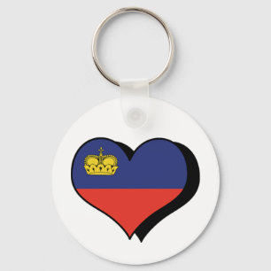 Je aime le porte-clés Liechtenstein