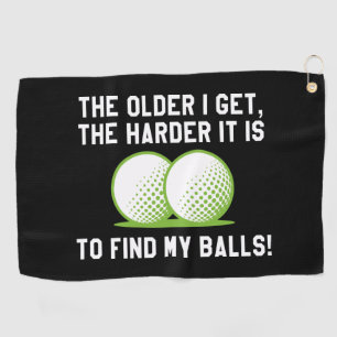 Je älter ich werde, desto schwieriger ist es, mein golfhandtuch