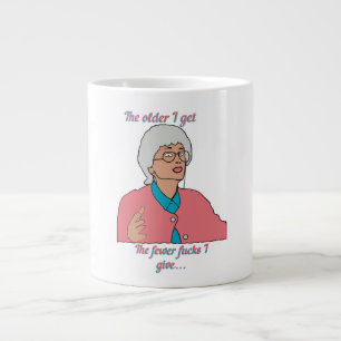 Je älter ich werde Jumbo-Tasse