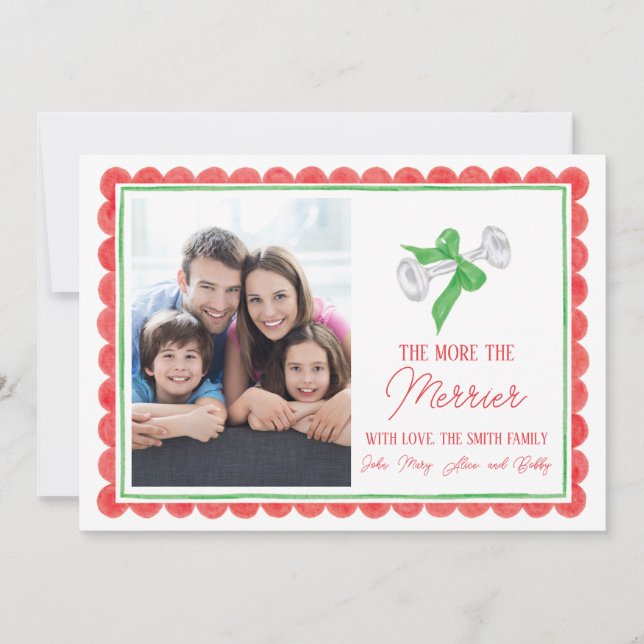 Je besser die neue Baby-Weihnachtskarte ist Einladung (Vorderseite)