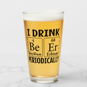 Je Bois De La Bière Régulièrement Pint Boire Verre
