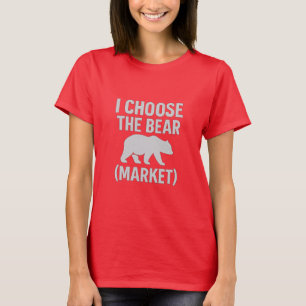 Je choisis l'ours (marché) - T-shirt en bitcoin gr
