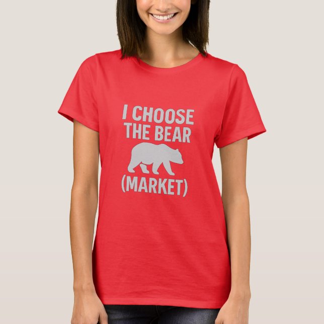 Je choisis l'ours (marché) - T-shirt en bitcoin gr (Devant)