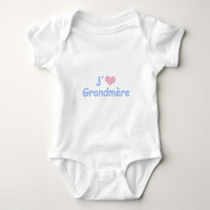 Je "coeur" Grandmère Baby Strampler