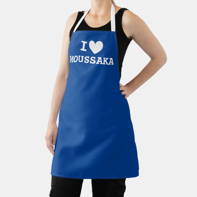Je coeur moussaka Funny cuisine grecque tablier cu (Insitu)