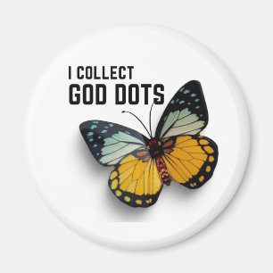 Je collectionne Dieu Dots Magnet