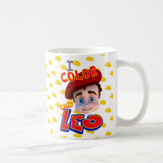 "Je colore avec la tasse de Lion"