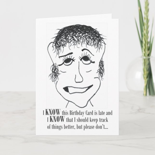 Je Connais Cette Carte Anniversaire - Carte Annive (Devant)