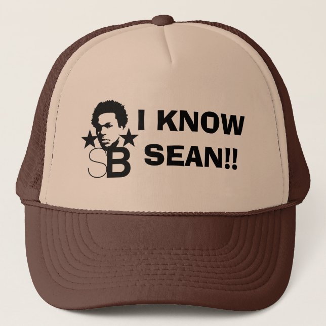JE CONNAIS SEAN ! ! Casquette de logo de SB (Devant)