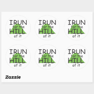 Je cours pour la colline de celui-ci © - Stickers 