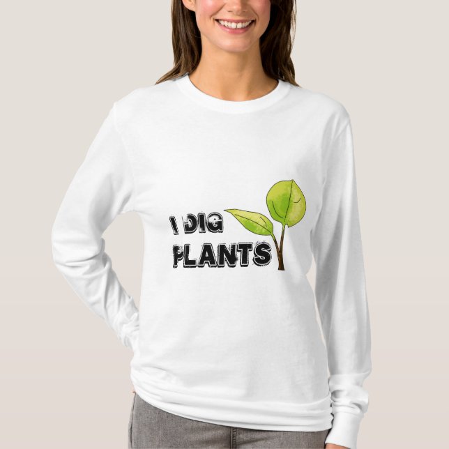 Je creuse le T-shirt de plantes (Devant)