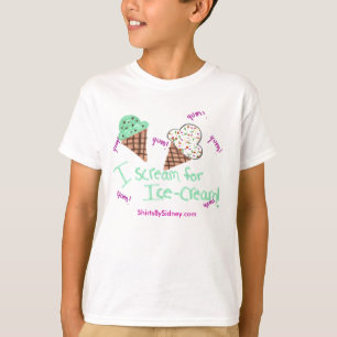 Je crie pour le T-shirt de glace