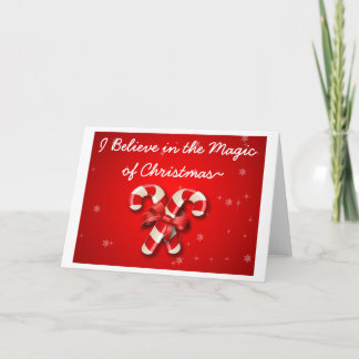 Je Crois À La Magie De La Carte De Détenu De Noël