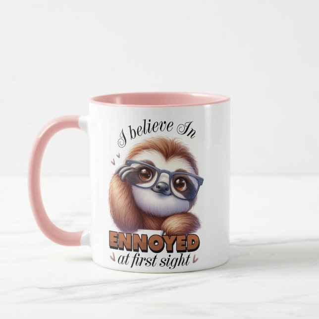 Je crois en l'agacé à première vue Citation Mug (Gauche)