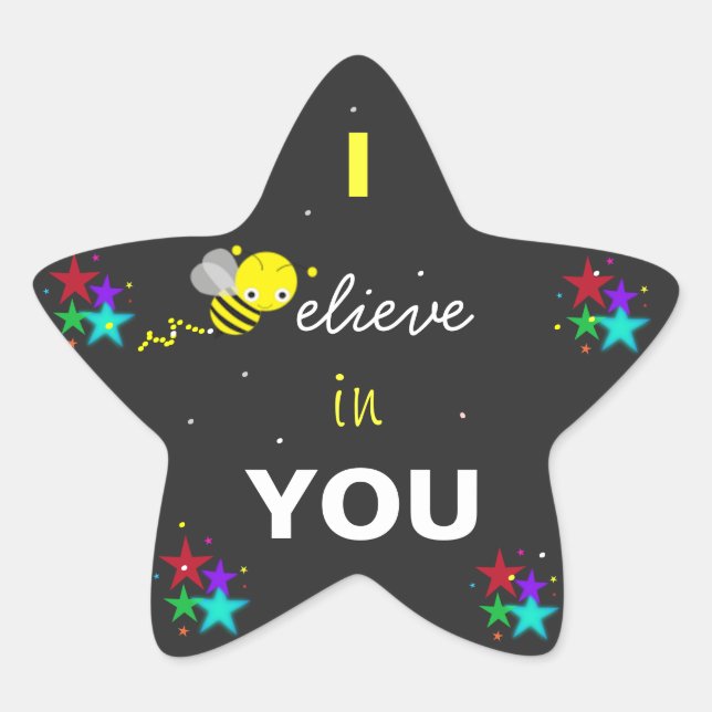 Je crois en toi Star Sticker (Devant)