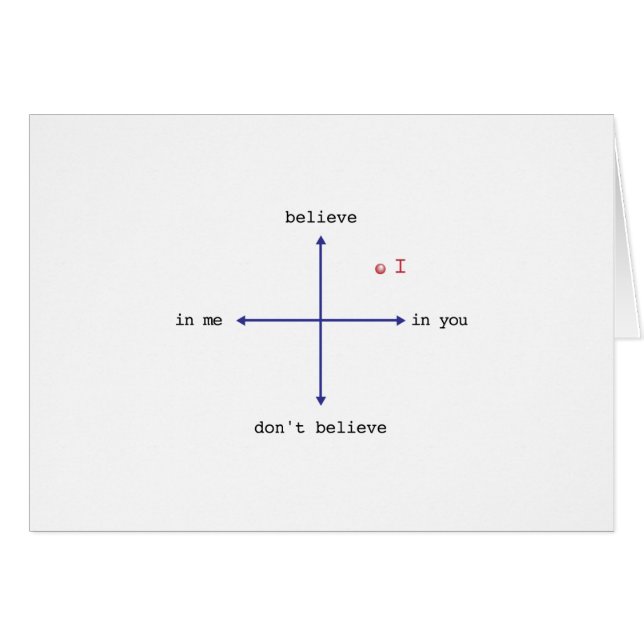 Je crois en vous (Devant horizontal)