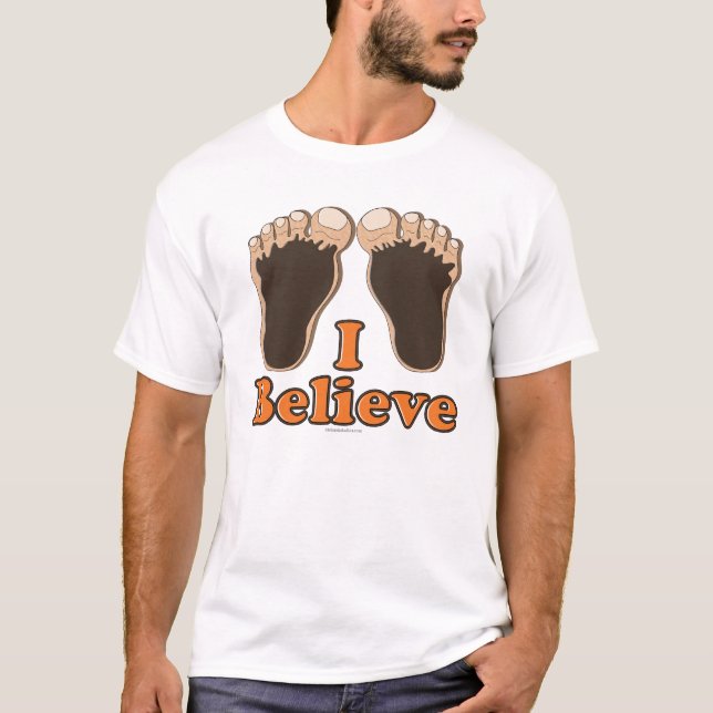 Je crois le T-shirt de pièce en t de Bigfoot (Devant)