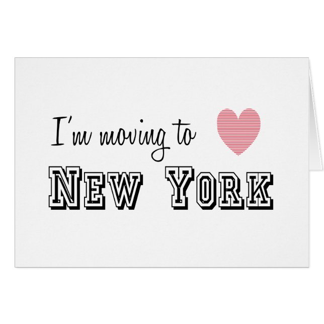 Je déménage à New York (Devant horizontal)