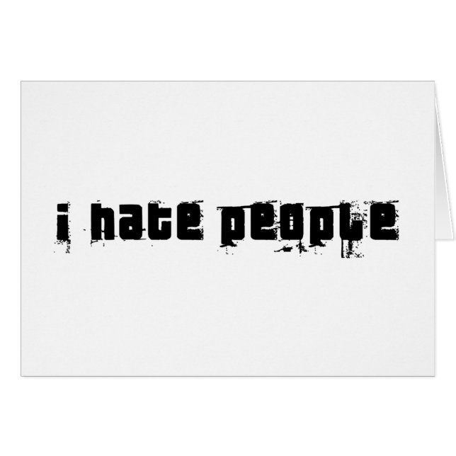 Je déteste des personnes (Devant horizontal)