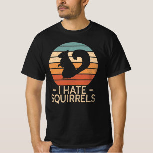 Je déteste les écureuils - Drôle T-shirt de style 