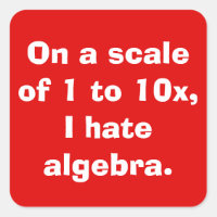 Je Déteste Les Stickers Algebra