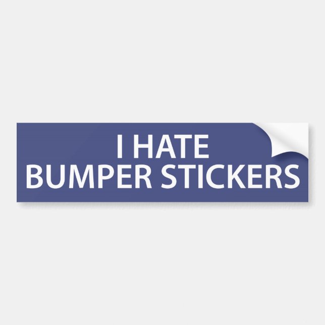 Je déteste les stickers pare-chocs (Devant)