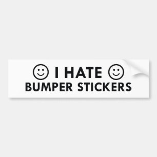 Je déteste les stickers pare-chocs