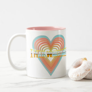 Je déteste lutter la tasse de logo