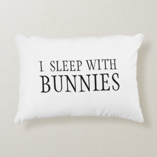 Je Dors Avec Bunnies Coussin