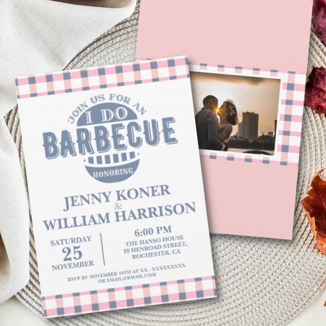 Je fais BBQ Fête des mariées Couple Invitations Mo (Créateur téléchargé)