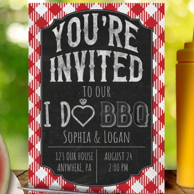 Je fais BBQ Invitation Wedding shower et nuptiale (Créateur téléchargé)