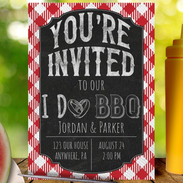 Je fais BBQ Invitation Wedding shower et nuptiale (Créateur téléchargé)