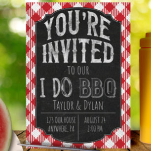 Je fais BBQ Invitation Wedding shower et nuptiale