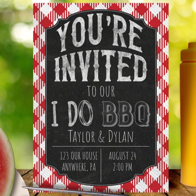 Je fais BBQ Invitation Wedding shower et nuptiale (Créateur téléchargé)