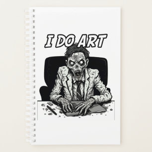 Je fais de l'art comique zombie