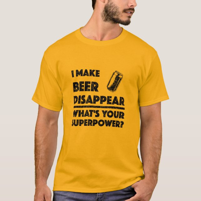Je fais disparaître la bière - T-Shirt de base pou (Devant)