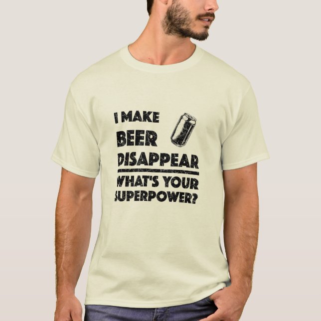 Je fais disparaître la bière - T-Shirt de base pou (Devant)