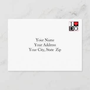 Je fais mariage carte RSVP