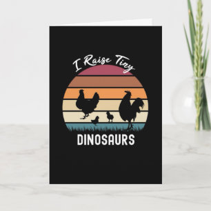 Je fais monter des cartes de poulet de dinosaures