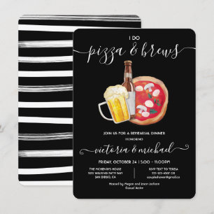 Je fais Pizza & Brews Répétition Dîner Invitation