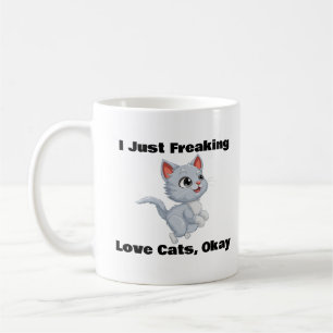 Je Frappe Juste Des Chats D'Amour, D'Accord, Mug D