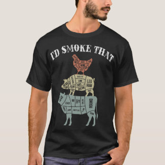 Je fumerais ce drôle de t-shirt barbecue grillant
