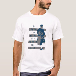Je höher die Socken, desto dunkler der Narr - wei T-Shirt