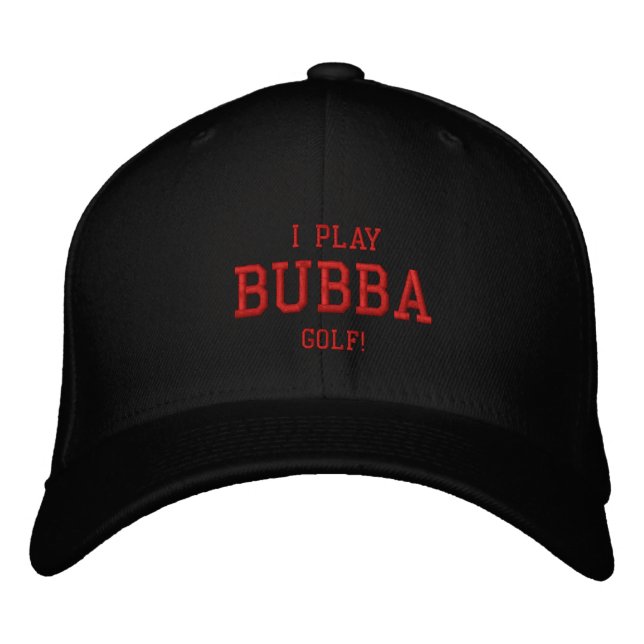 Je Joue Au Golf De Bubba ! Casquette brodée (Devant)