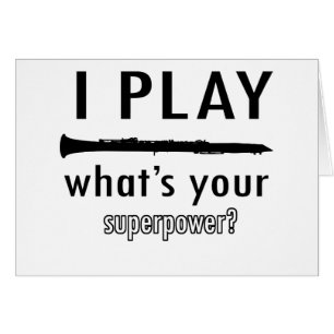 Je joue la clarinette