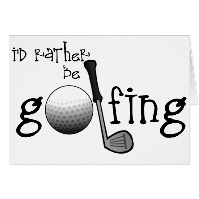 Je jouerais au golf plutôt (Devant horizontal)