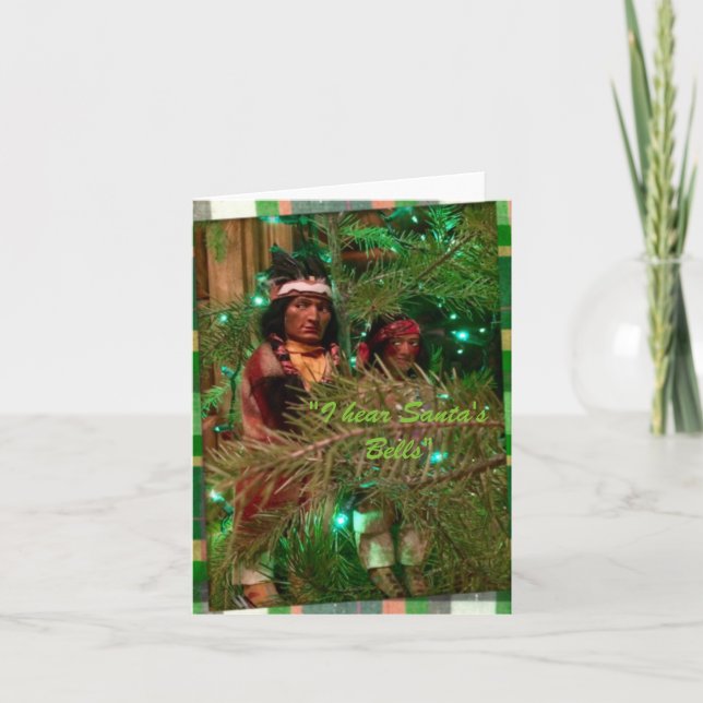 "Je la carte de note entends de Père Noël Bells" (Devant)